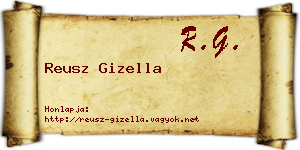 Reusz Gizella névjegykártya