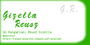 gizella reusz business card